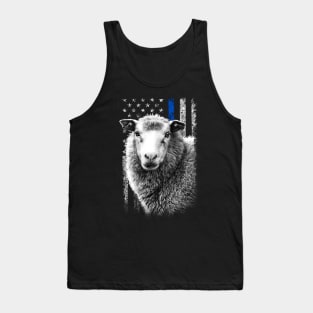 Fuzzy Flock Sheep Love, Tee Triumph for Animal Enthusiasts Tank Top